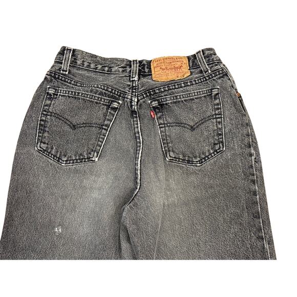 Vintage Levi’s Black electric wash denim Jeans 501-0601 button fly women’s 11 - Picture 6 of 8
